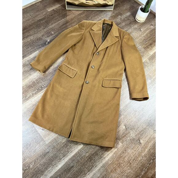 Vintage 1960's J. Press Long Polo Coat Amalgamated Union Tag Camel Hair - Picture 2 of 13